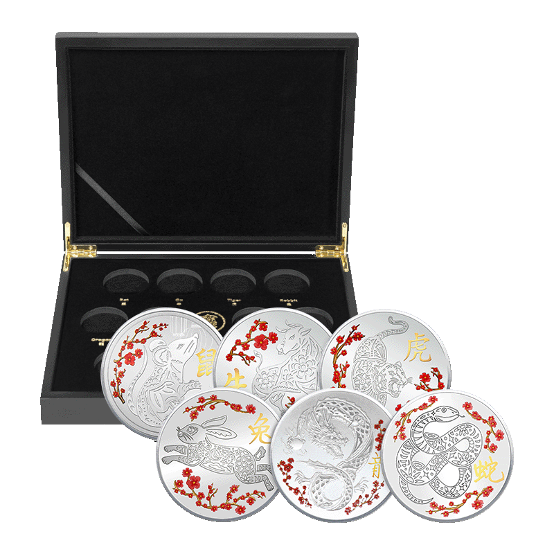 Image for 6 oz TD Lunar New Year Silver Bundle (2024) from TD Precious Metals